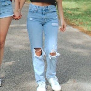 Pacific Sunwear Blue Straight Leg Jeans